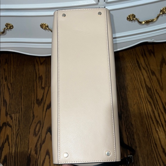 Kate Spade New York Staci Black and Cream Saffiano Leather Bag With Strap - Picture 6 of 6